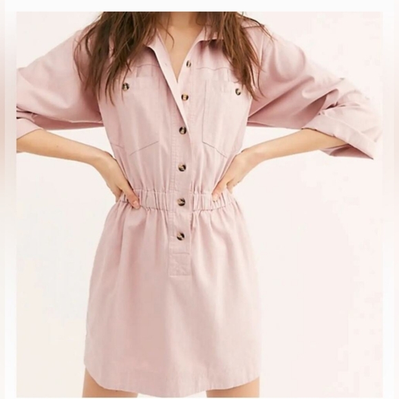 Free People Hazel Shirt Dress XS - Picture 1 of 17